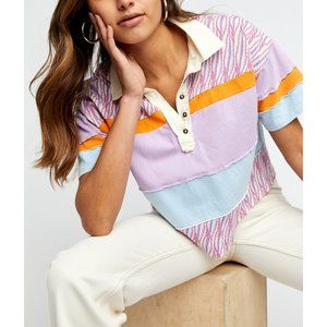 NWT Free People Bella Tee / Retro Combo